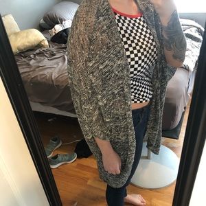 Grey, long cardigan Size Small